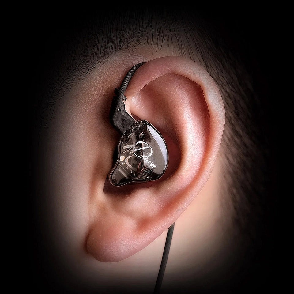 KZ Dawn HiFi Single Dynamic Driver Earphones Lightweight Wired Cable IEM with Mic and Music Control