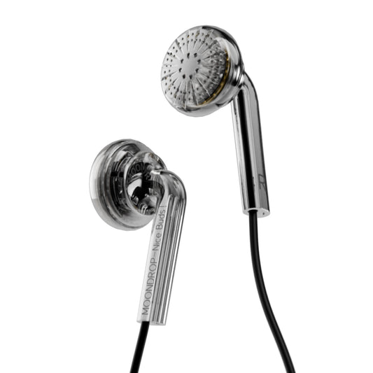 Moondrop Nicebuds Flathead Dynamic Driver Cable Lightweight Ergonomic Wired Nice Buds Earphones
