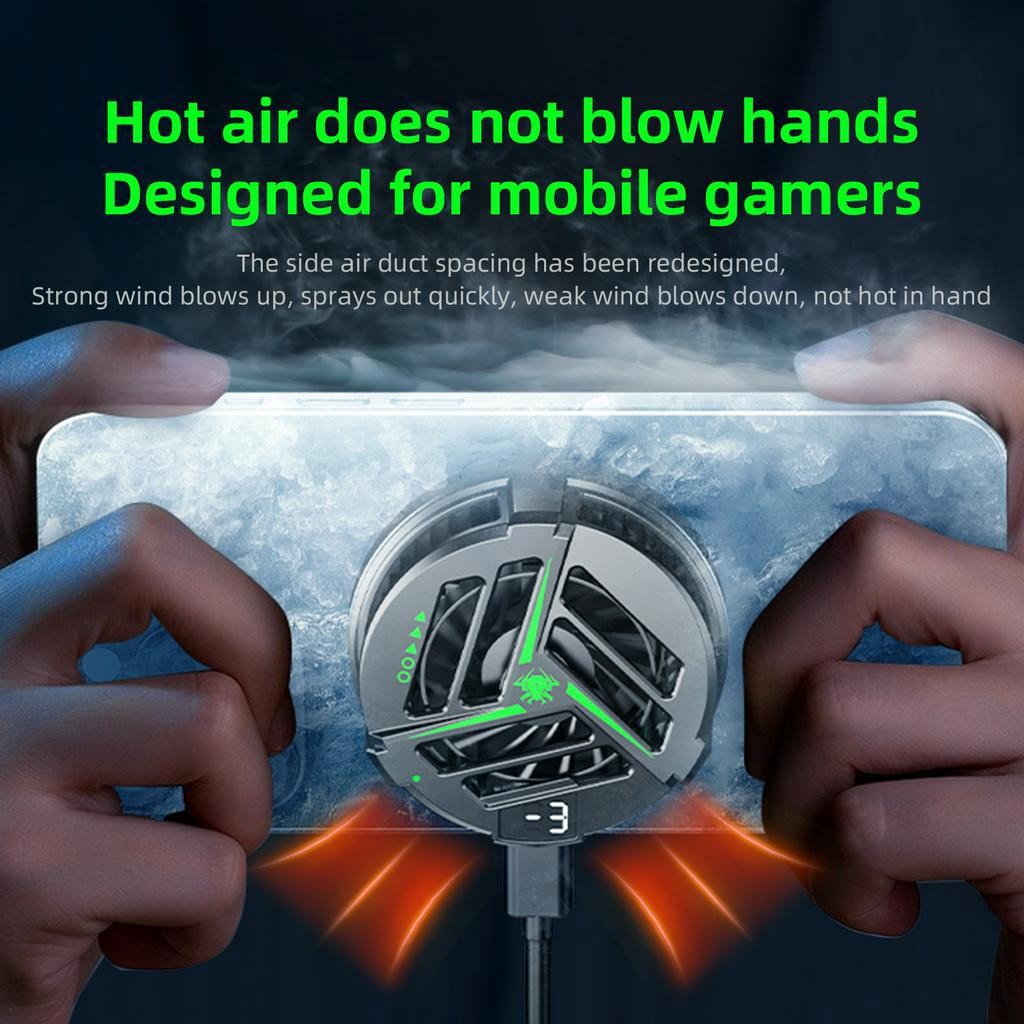 Plextone EX1 Hurricane Turbo Magnetic Universal Mobile Phone Gaming Cooling Fan Heatsink Radiator