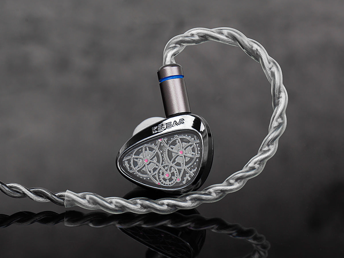KBEAR Tourbillon TB-Pro All Metal Steampunk IEM Dynamic Driver Detachable Cable Wired Earphones