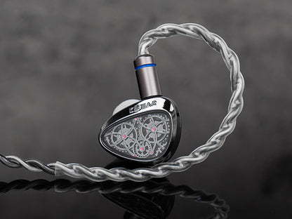 KBEAR Tourbillon TB-Pro All Metal Steampunk IEM Dynamic Driver Detachable Cable Wired Earphones