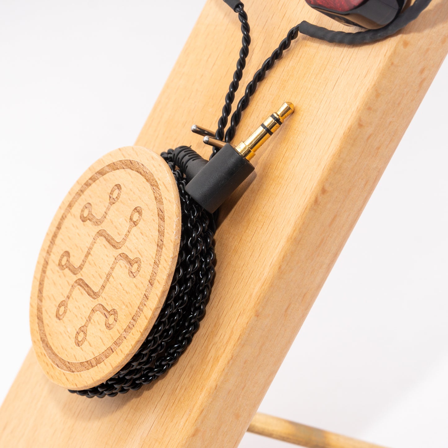 Tic Tech Toe EPS1 Wood Earphone Holder Premium Adjustable Solid Beech Stand for In-Ear Monitors