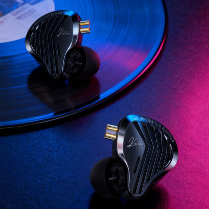 GK Kunten Super Linear Dynamic Driver Silver Plated Wired Detachable Cable In-Ear Monitor Earphones
