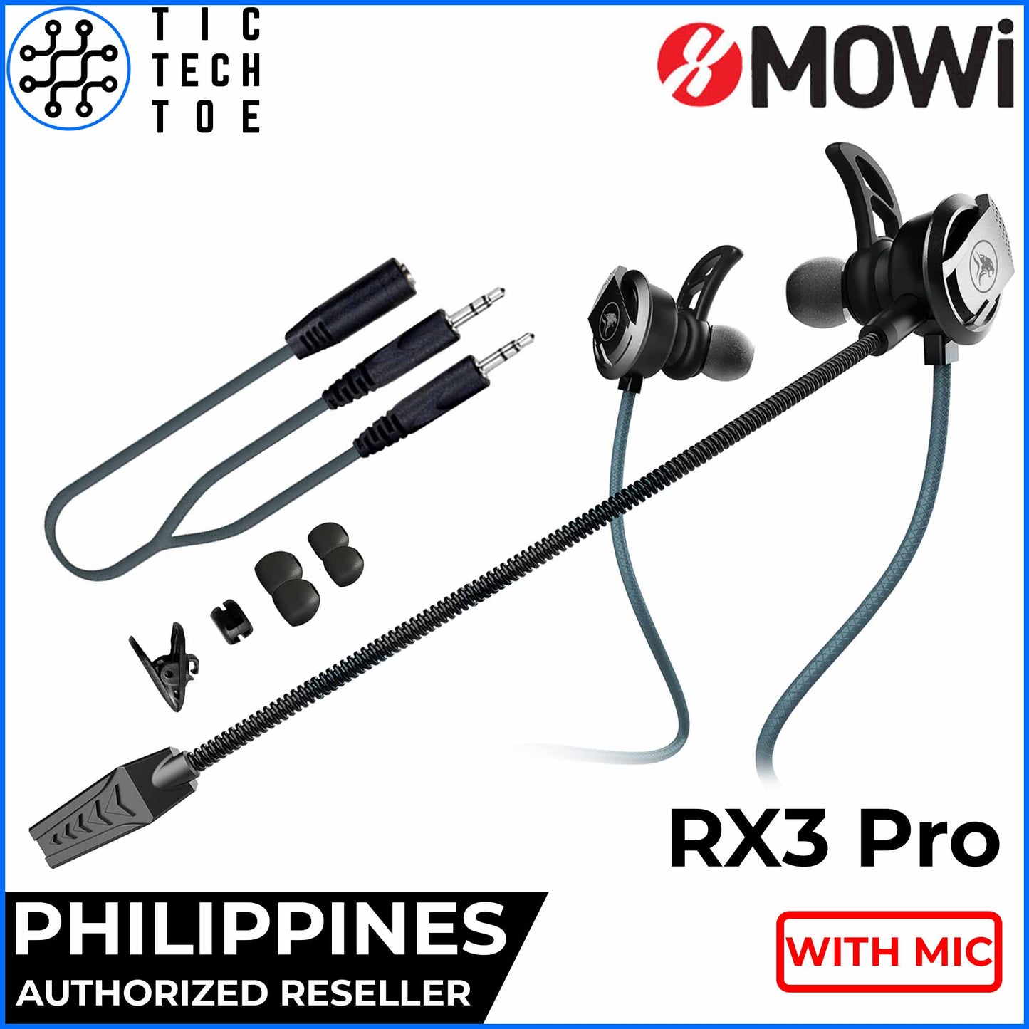 Plextone xMOWI RX3 Pro Gaming Bass Earphones with Dual Mic