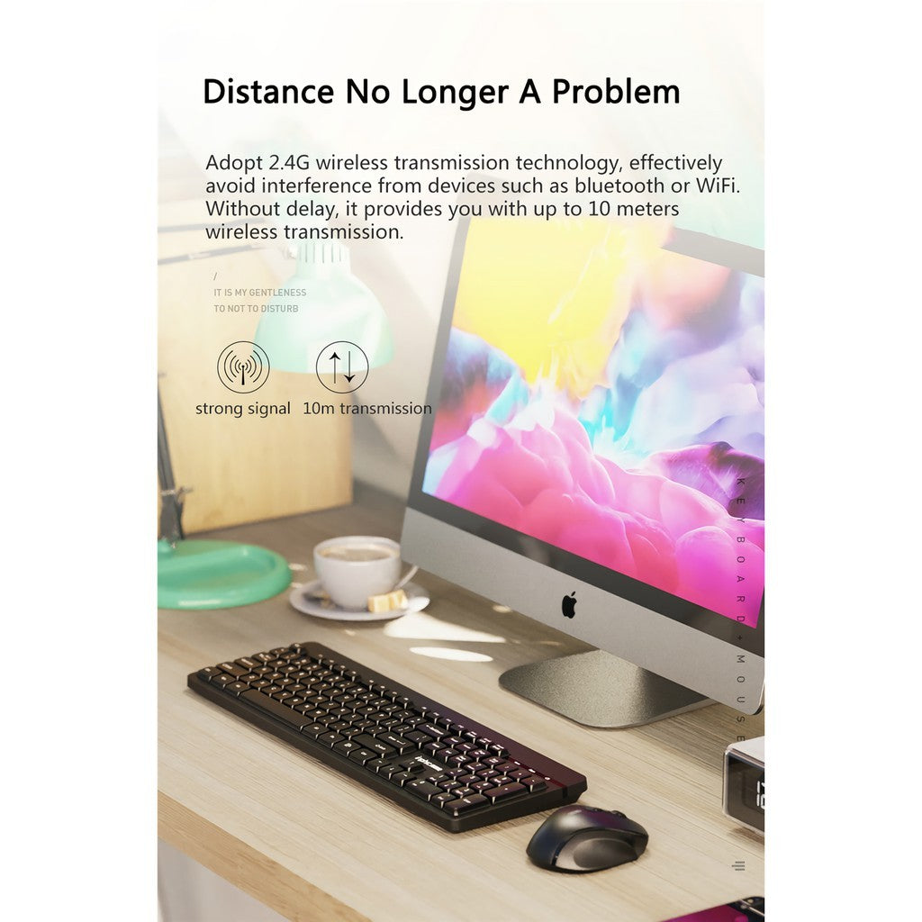 Inphic V790 Full-Size 2.4G Wireless Mouse and Keyboard Combo