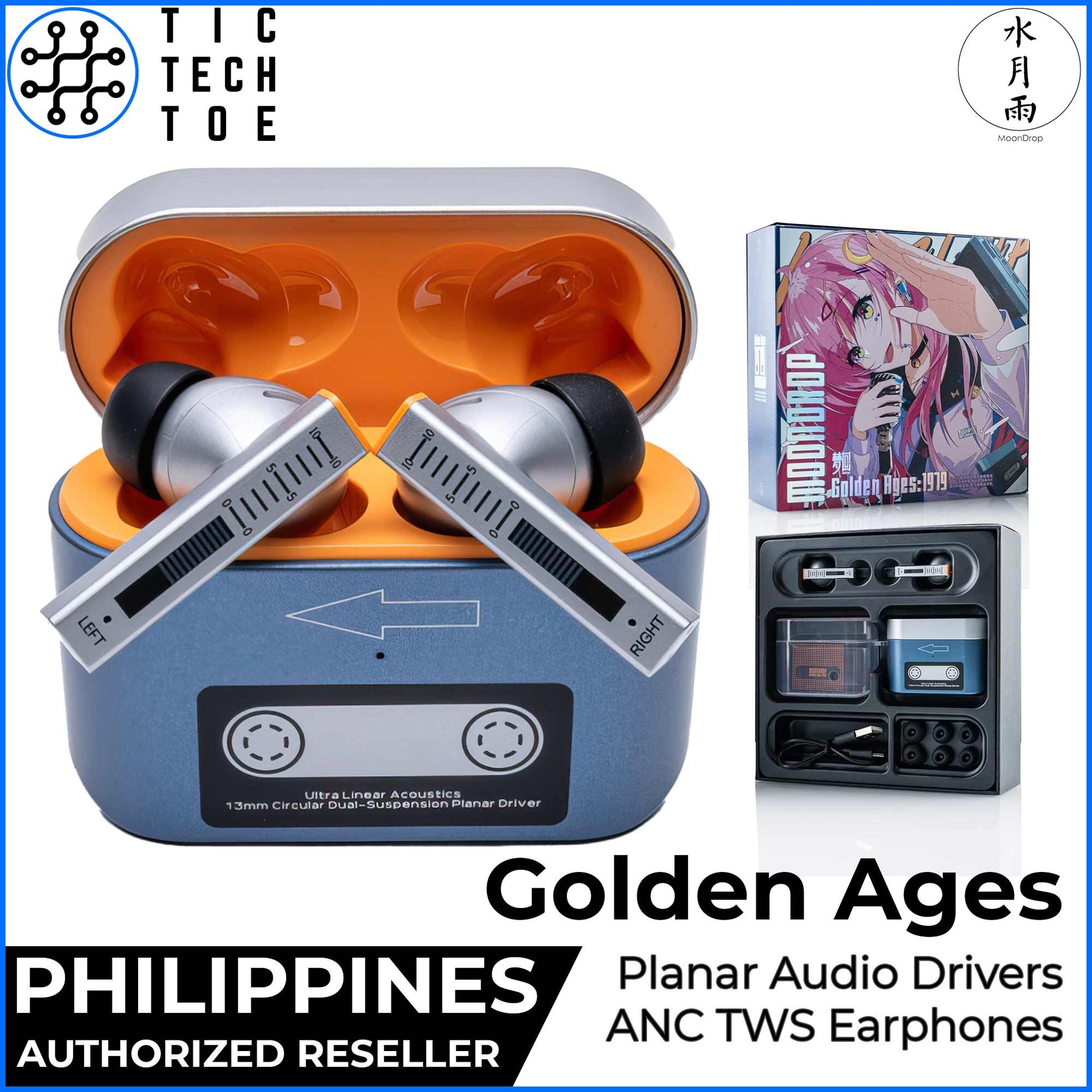 Moondrop Golden Ages ANC Bluetooth Planar Magnetic Driver