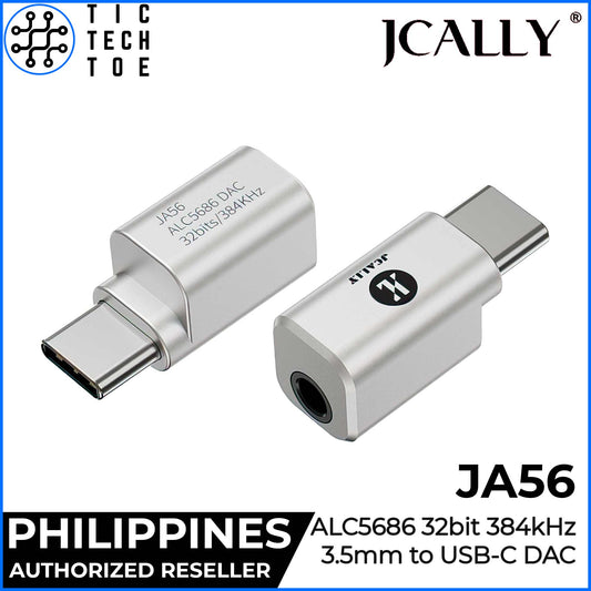 JCALLY JA56 USB Type C to 3.5mm Dongle Mic Support Realtek ALC5686 DAC/Amp Metal Aluminum Adapter