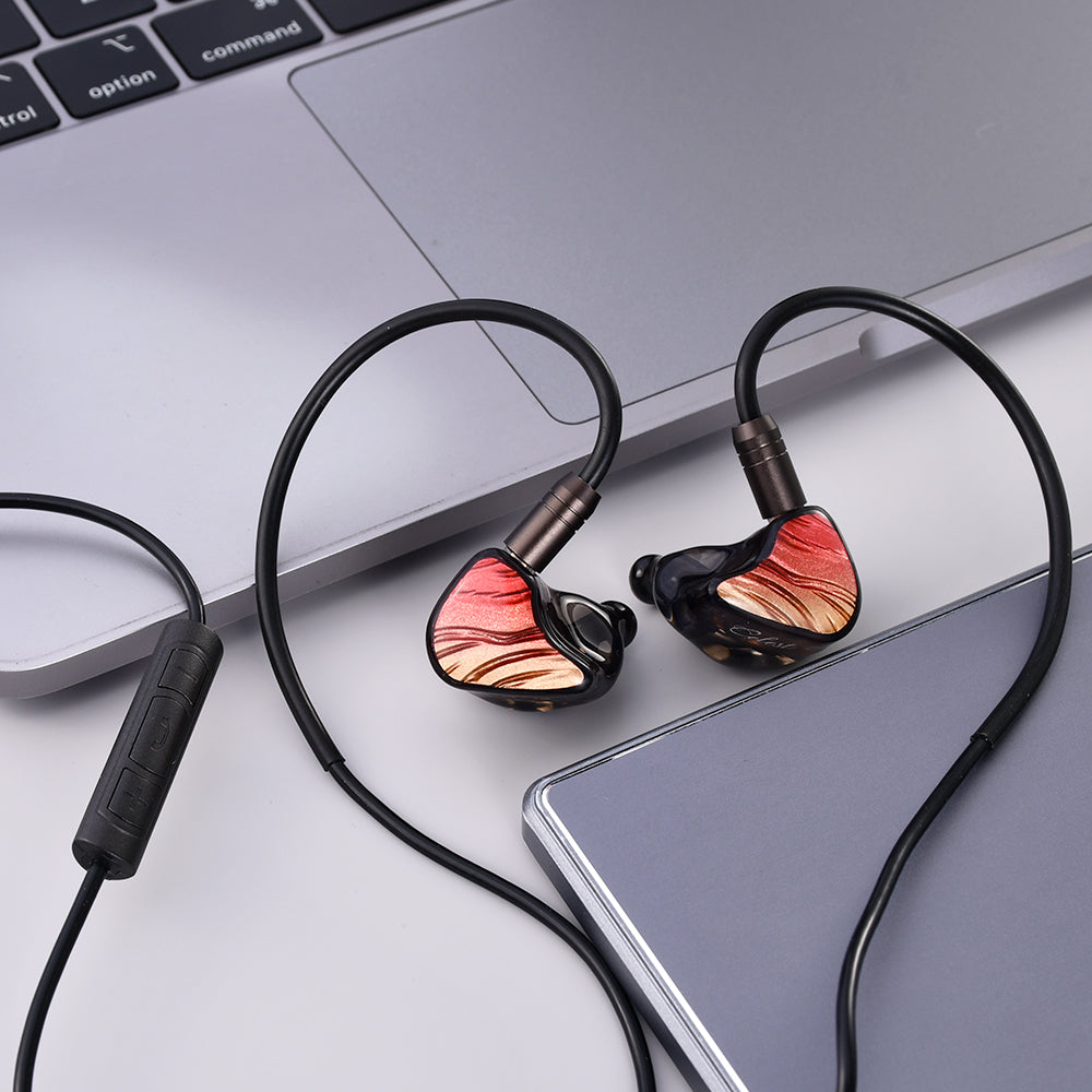 Celest Ruyi Pro USB-C IEM Upgrade Cable 0.78mm 2-Pin with Detachable Boom Mic Black