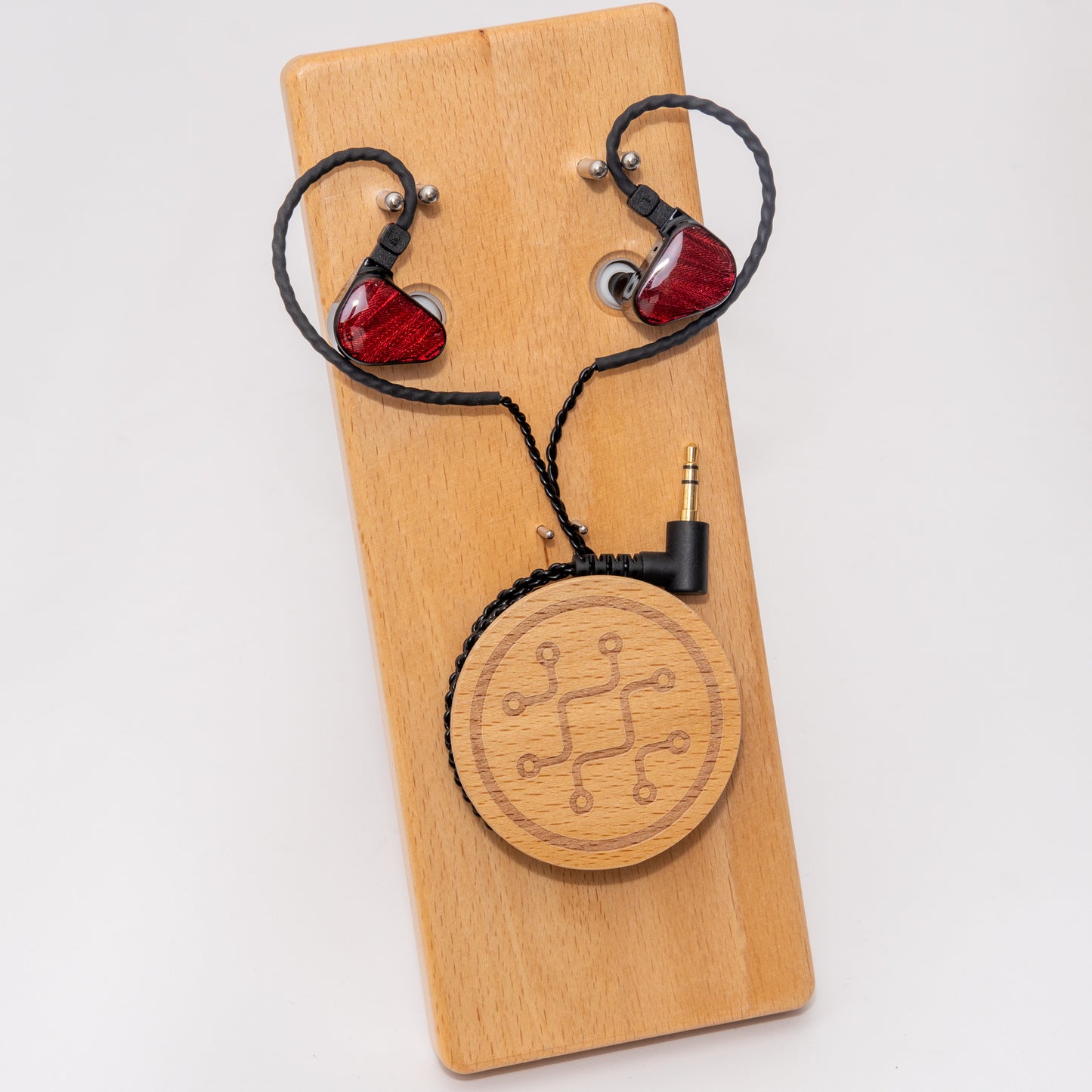 Tic Tech Toe EPS1 Wood Earphone Holder Premium Adjustable Solid Beech Stand for In-Ear Monitors
