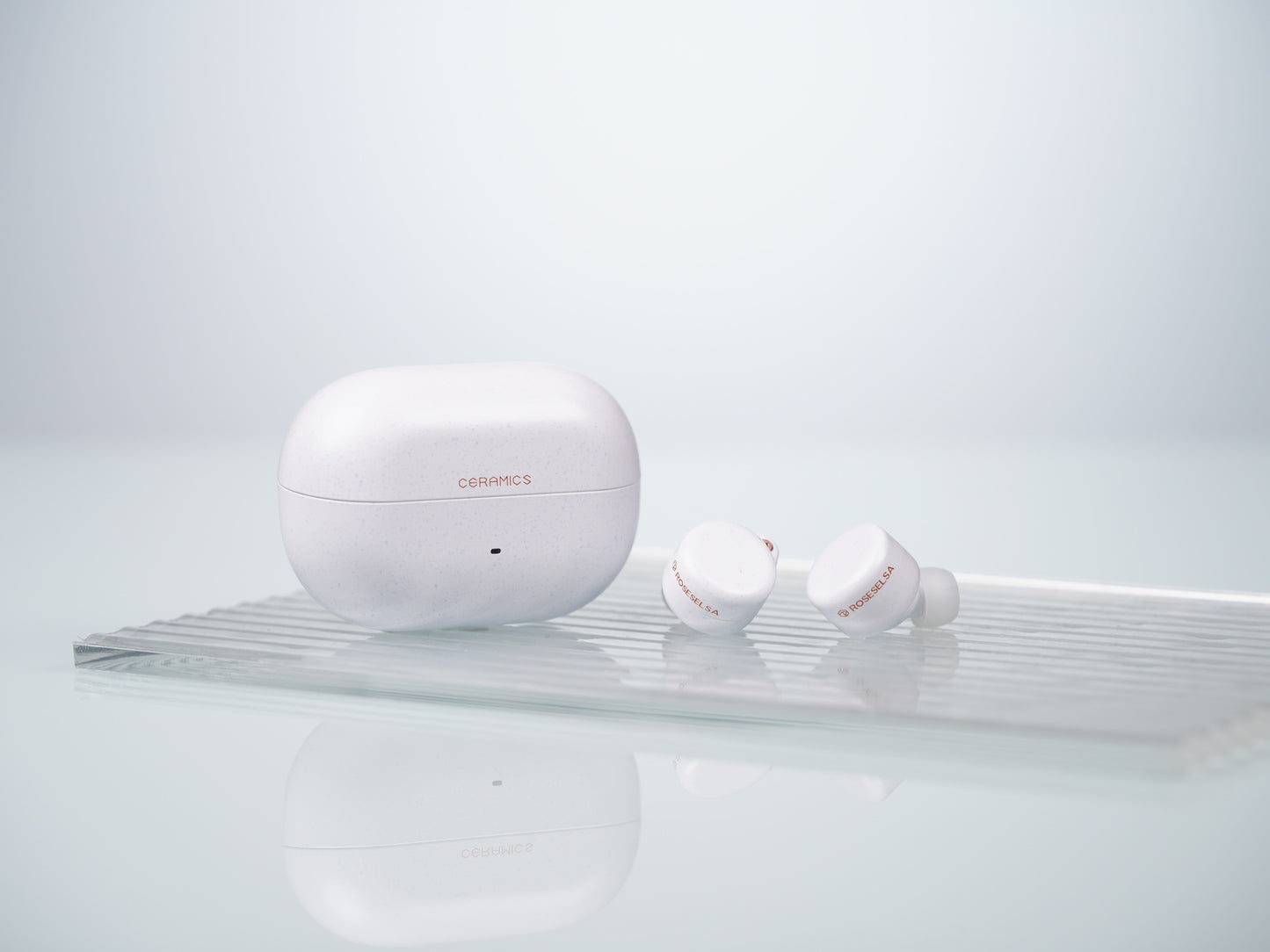 Roseselsa Ceramics Ultra AI ANC Hi-Res TWS Earbuds Bluetooth 6.0 LDAC HiFi True Wireless Earphones