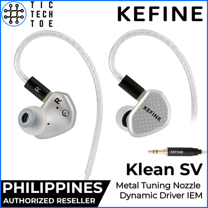 Kefine Klean SV Dynamic Driver Adjustable Tuning Nozzle Metal Shell Wired In-Ear Monitor Earphones