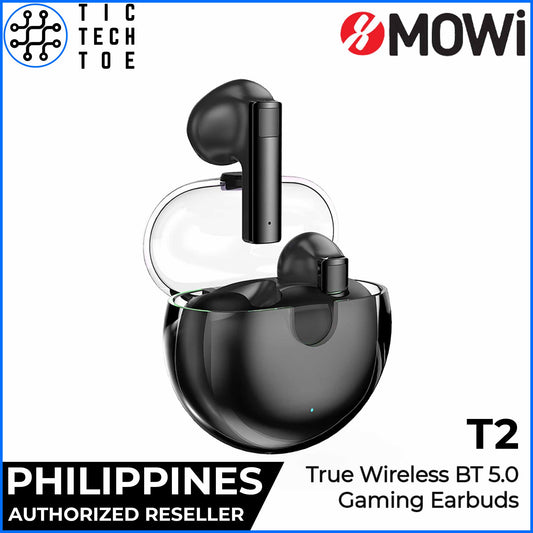 xMOWI T2 Portable Bluetooth 5.0 Noise Cancelling True Wireless TWS Gaming Earphones