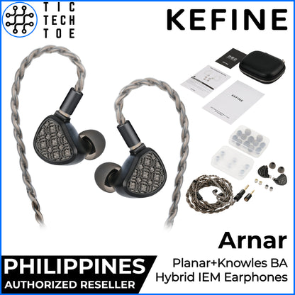 Kefine Arnar Planar+BA Hybrid Driver Detachable Cable 3.5mm/4.4mm Wired In-Ear Monitor Earphones