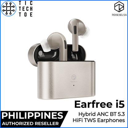 Roseselsa Earfree i5 Hybrid ANC Earfeel Earbuds HiFi TWS Bluetooth 5.3 LDAC True Wireless Earphones