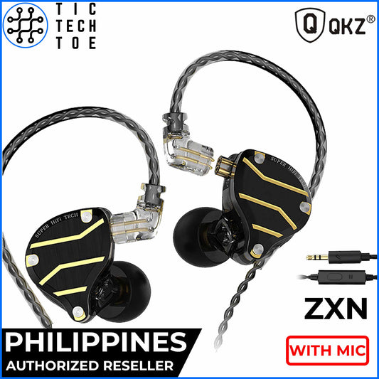 QKZ ZXN Metal HiFi 5 Dynamic + Balanced Hybrid Audio Driver IEM Earphones with Mic