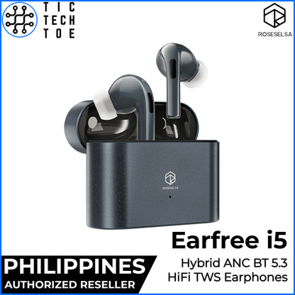 Roseselsa Earfree i5 Hybrid ANC Earfeel Earbuds HiFi TWS Bluetooth 5.3 LDAC True Wireless Earphones