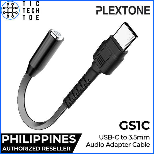 Plextone GS1C USB Type C to 3.5mm Portable Audio Headphone Earphone Adapter Cable for Computer/Phone