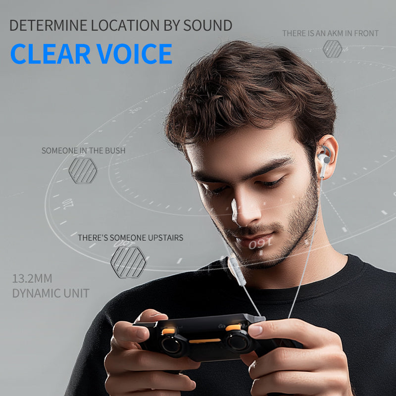 Plextone G27 Semi In-Ear Pro Gaming Earphones Ergonomic Surround Sound Wired Headset with Microphone