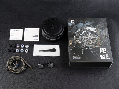 KBEAR Tourbillon TB-Pro All Metal Steampunk IEM Dynamic Driver Detachable Cable Wired Earphones