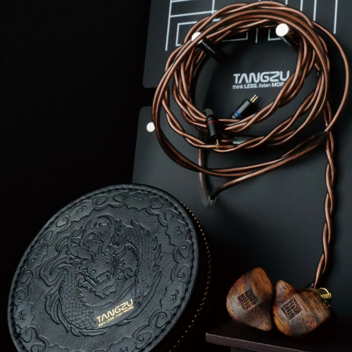 Tangzu FUDU Verse 2 II Hybrid 1DD+2BA Driver In-Ear Ebony Brass Shell Detachable Cable DUFU Earphone