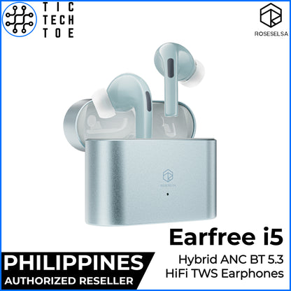 Roseselsa Earfree i5 Hybrid ANC Earfeel Earbuds HiFi TWS Bluetooth 5.3 LDAC True Wireless Earphones