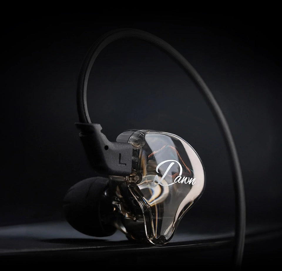KZ Dawn HiFi Single Dynamic Driver Earphones Lightweight Wired Cable IEM with Mic and Music Control