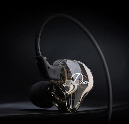 KZ Dawn HiFi Single Dynamic Driver Earphones Lightweight Wired Cable IEM with Mic and Music Control