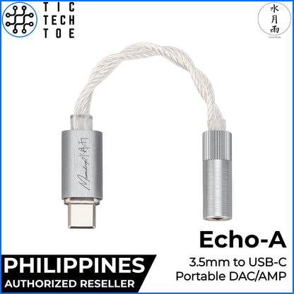 Moondrop Echo-A USB Type-C to 3.5mm with Mic Aluminum 32Bit/384kHz Mini Portable DAC/AMP Adapter