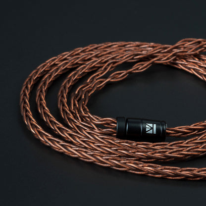 KBEAR 8-Core Oxygen-Free Copper Braided Soft Tangle-Free OFC Earphone IEM Upgrade Replacement Cable