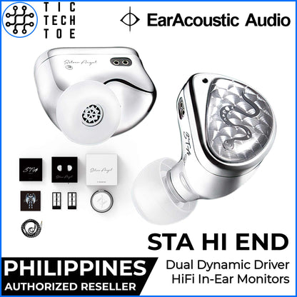 EarAcoustic Audio STA Hi End Dual Dynamic Driver IEM Aluminum Wired Cable In-Ear Monitor Earphone