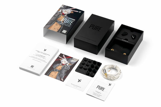 Truthear Pure Quad Hybrid Driver 1DD+3BA IEM Detachable Cable Wired HiFi Earphones In-Ear Monitors