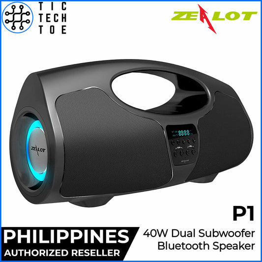 Zealot P1 40W Dual Stereo Subwoofer Portable High Volume Outdoor Karaoke Videoke Bluetooth Speaker