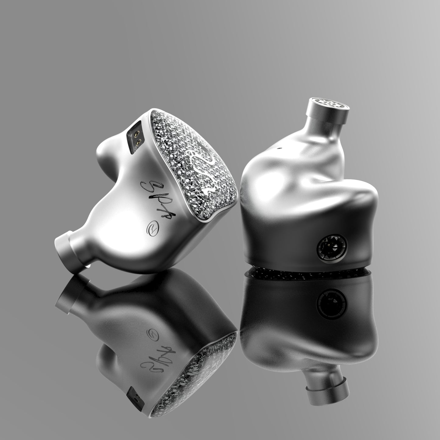 EarAcoustic Audio SPA Hi End Titanium Diaphragm Dynamic Driver IEM Aluminum Wired In-Ear Earphone