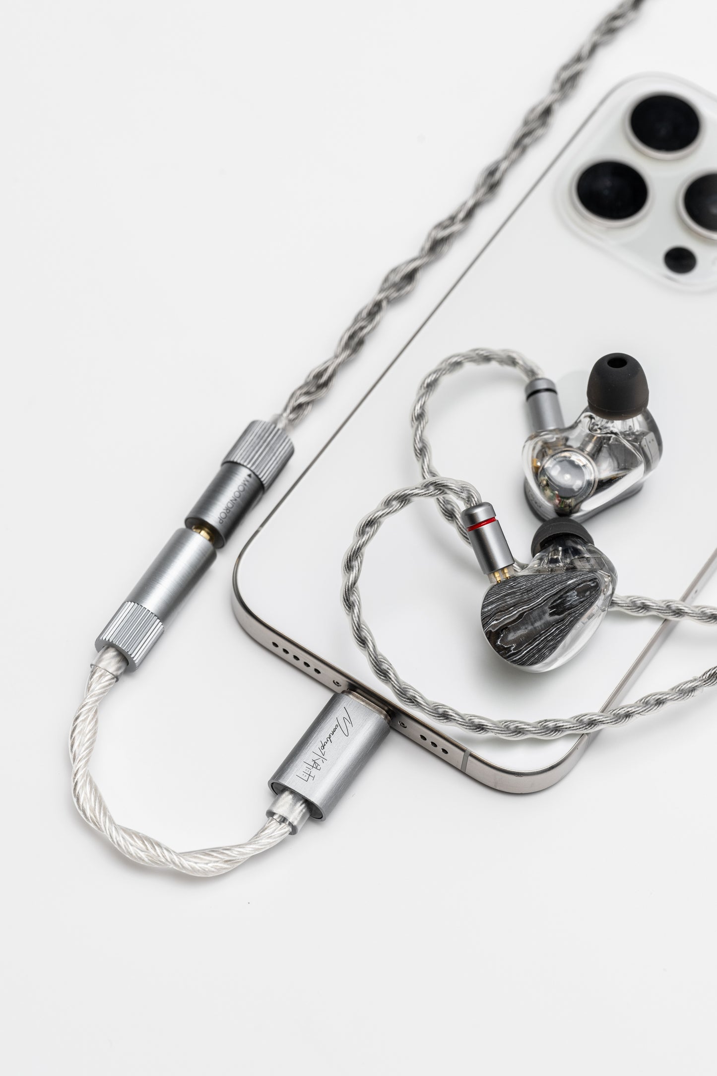 Moondrop Echo-A USB Type-C to 3.5mm with Mic Aluminum 32Bit/384kHz Mini Portable DAC/AMP Adapter