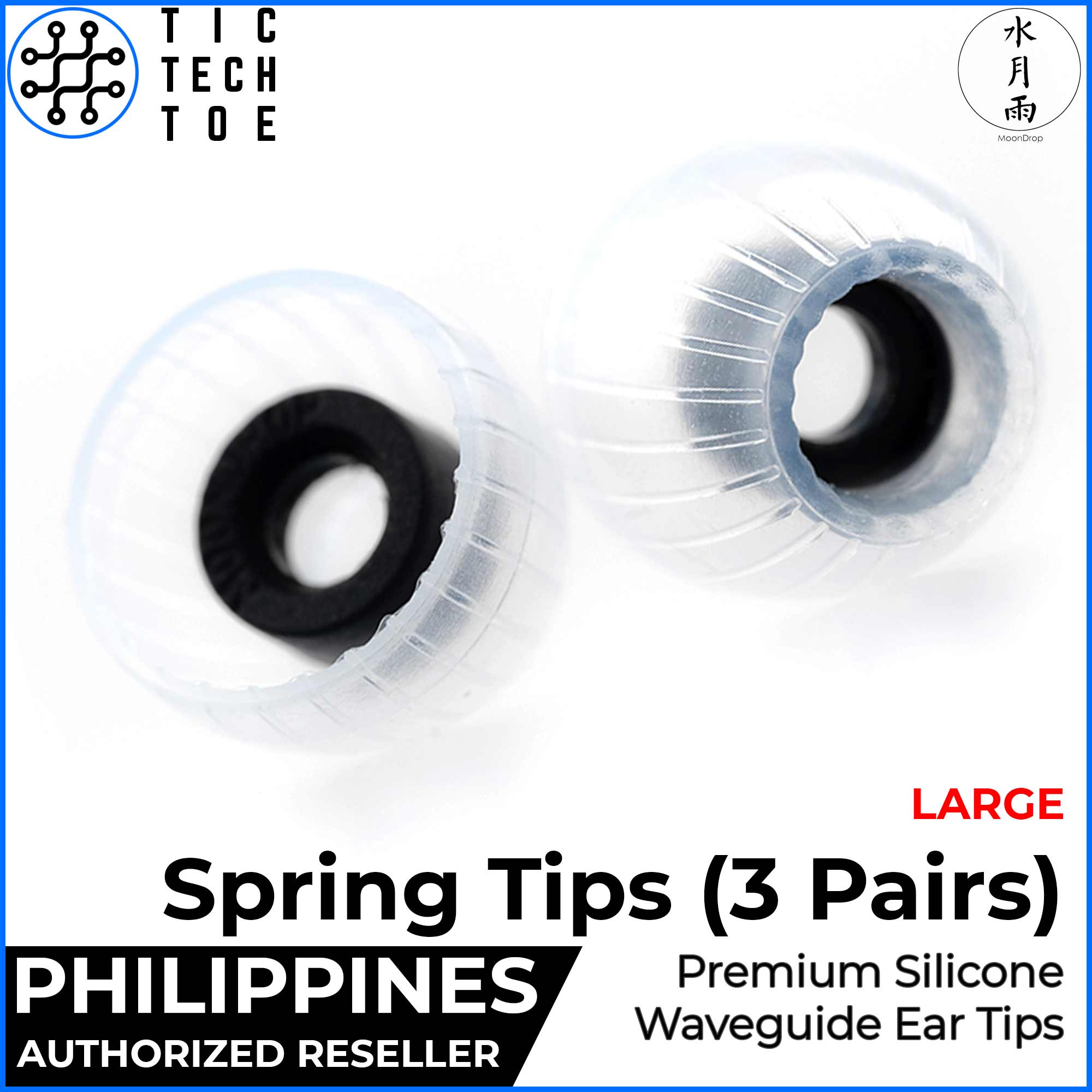 Moondrop Spring Tips Premium Silicone Earphone IEM Ear Tips – Tic Tech ...
