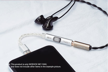 NiceHCK NK1 MAX USB Type C to 3.5mm Portable Aluminum Dongle CX31993 DAC/Amp Cable Adapter