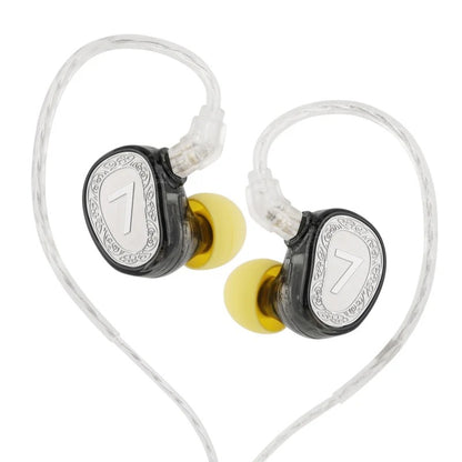 7Hz Elua Ultra Dual Dynamic Audio Driver Detachable Cable Wired In-Ear Monitor Ergonomic Earphones