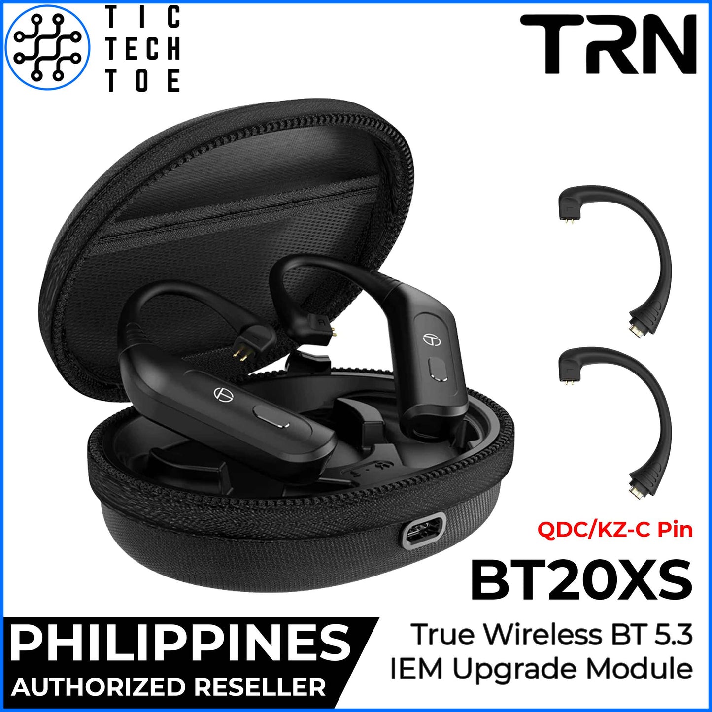 TRN BT20XS True Wireless Sweat Resistant Bluetooth 5.3 AAC/SBC Upgrade Module for IEM Earphones