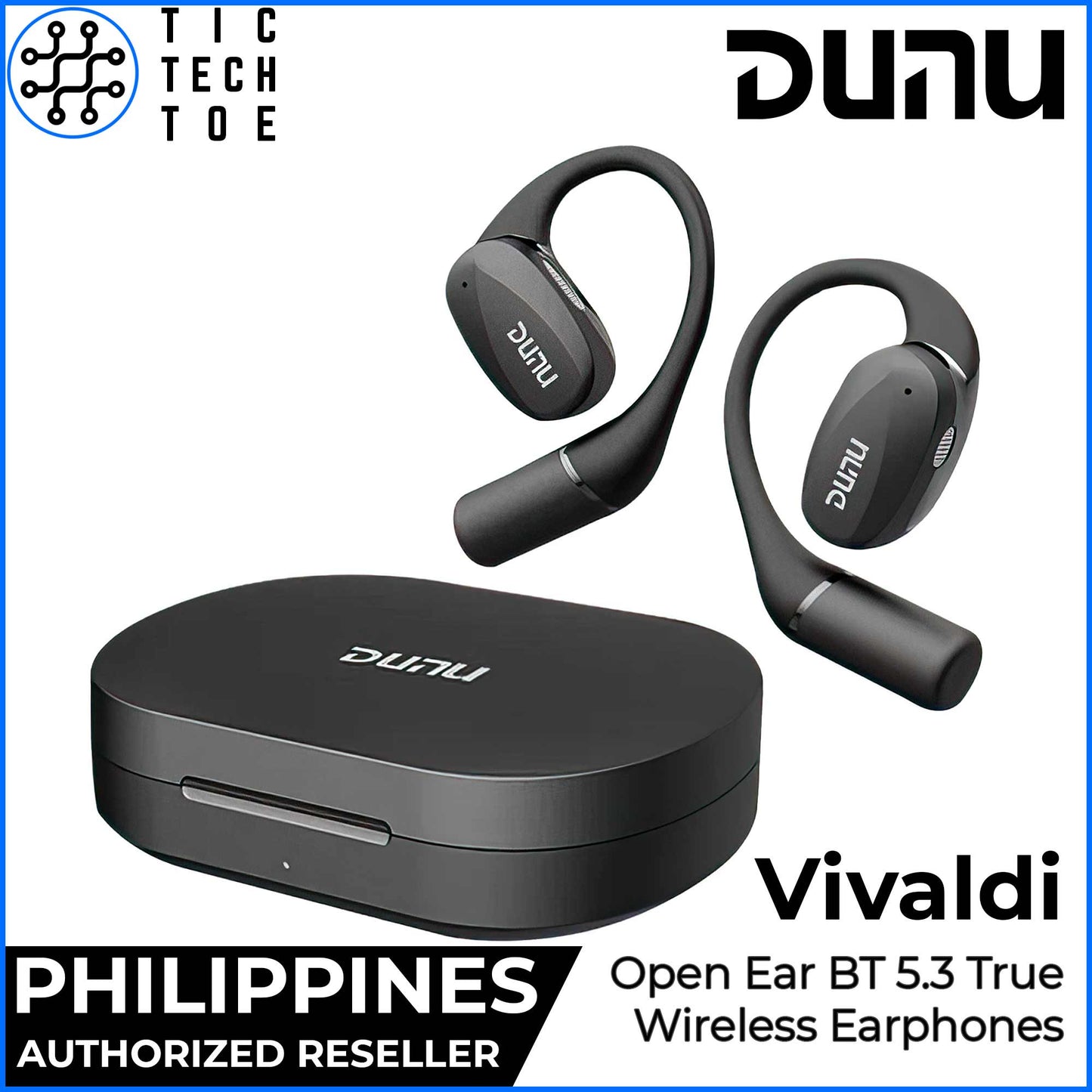 DUNU Vivaldi Open-Ear True Wireless Earbuds Running Biking Outdoor Bluetooth 5.3 HiFi TWS Earphones