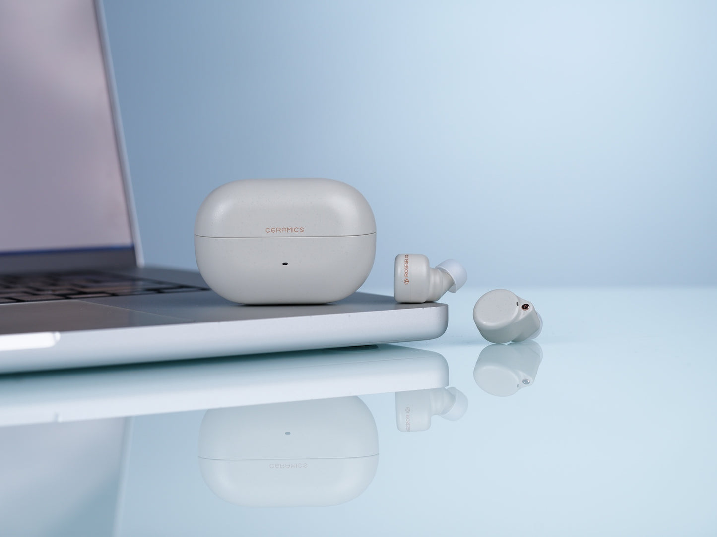 Roseselsa Ceramics Ultra AI ANC Hi-Res TWS Earbuds Bluetooth 6.0 LDAC HiFi True Wireless Earphones