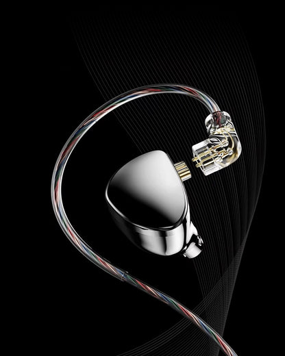 TRN MT5 Upgraded LCP Dynamic Driver Zinc Alloy Shell Detachable Cable IEM In-Ear Earphones with Mic