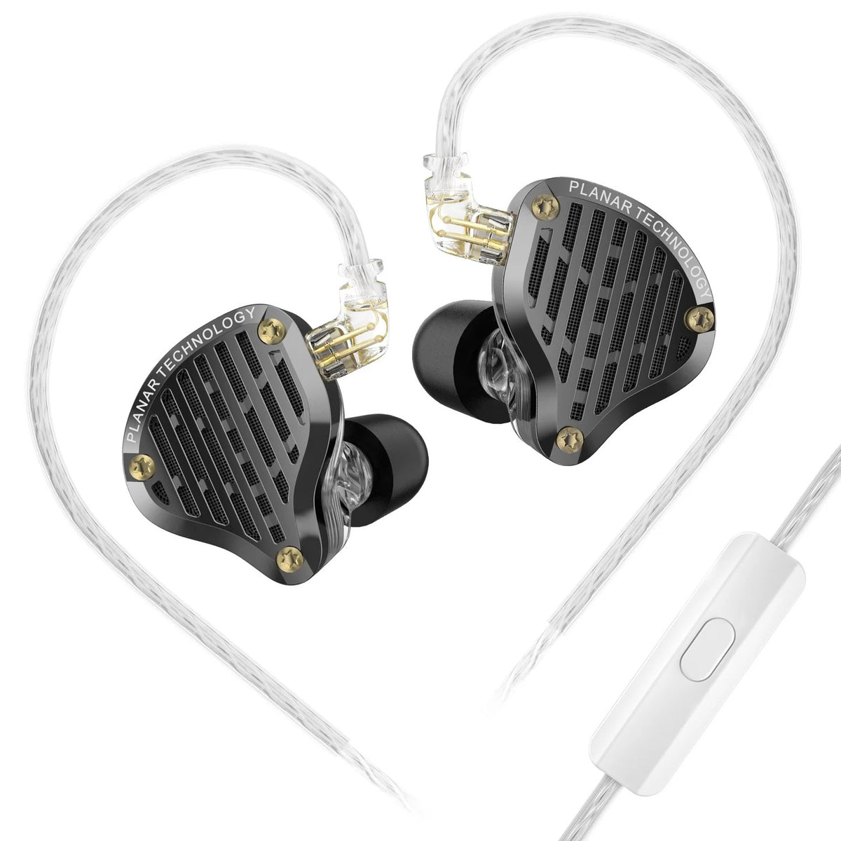 KZ PR3 HiFi IEM Planar Magnetic Driver Earphones Wired Detachable Cable Noise Isolating With Mic