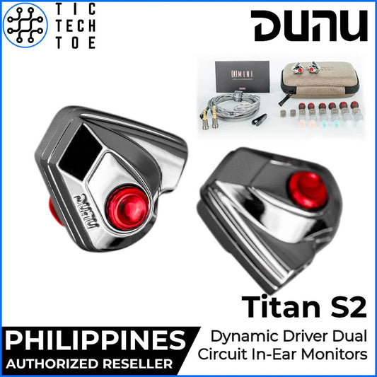 DUNU Titan S2 Interchangeable Plug 3.5mm / 4.4mmDynamic Driver Detachable Cable IEM In-Ear Earphones