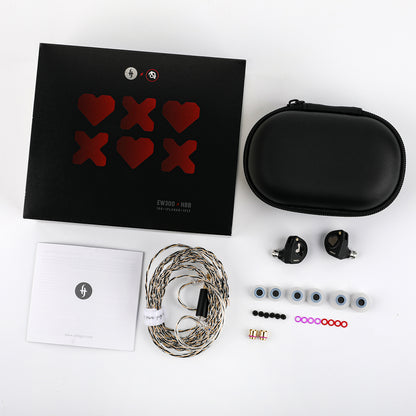 SIMGOT x HBB EW300 Triple Hybrid DD+PZT+Planar Driver Metal Shell Detachable Cable In-Ear Earphones