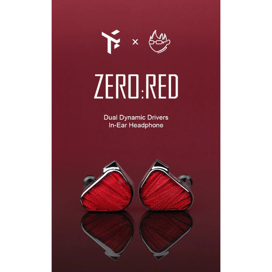 Truthear X Crinacle Zero : RED Dual Dynamic Driver IEM Detachable Cable Earphones In-Ear Monitors
